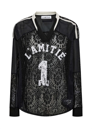 Lace football bluse Black HAUTE L'AMITIÈ